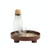 Multifunctional Storage Fruit Tray Cup Perfume Debris Desktop Decoration Plate Tray(Dark Red)