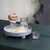 Multifunctional Storage Fruit Tray Cup Perfume Debris Desktop Decoration Plate Tray(Dark Red)