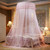 Dome Suspended Floor Mosquito Net, Size:1 Meter in Diameter(Pink)