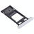 SIM Card Tray + SIM Card Tray + Micro SD Card Tray for Sony Xperia XZ2 Compact(Silver)