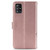 For Galaxy A71 5G Lucky Clover Pressed Flowers Pattern Leather Case with Holder & Card Slots & Wallet & Hand Strap(Rose Gold)