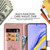 For Galaxy A71 5G Lucky Clover Pressed Flowers Pattern Leather Case with Holder & Card Slots & Wallet & Hand Strap(Rose Gold)