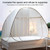 Student Dormitory Free Installation of Zippers and Single Door Mosquito Nets, Size:150x200x150 cm, Color:Encrypted Light Brown