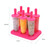 Summer DIY Creative Ice Making Box Popsicle Ice Cream Mould, Style:Popsicle(Red)
