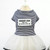 Pet Clothes Dog Summer Breathable Striped Skirt, Size:XS(Black)