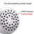Concealed Wall-mounted Rain Shower Pressurized Water-saving Bathhouse Shower Head Shower