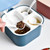 Seasoning Box Four Grid Kitchen Storage Household Condiment Bottle(Blue)
