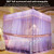 Palace Style Encryption Floor-standing Stainless Steel Three-door Mosquito Net, Specification:32 mm Bracket, Size:150x200 cm(Pink)