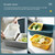 Double-layer Classification Square Drain Basket Kitchen Household Plastic Fruit and Vegetable Basket(Light Gray)