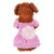 Dog Spring and Summer Thin Lace Princess Dress Small Pet Clothing, Size:S(Pink)