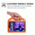 For Galaxy Tab A 8.42020 Sparrow Style EVA Flat Anti Falling Protective Shell With Bracket(Orange)