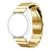 22mm For Huawei Watch GT2e GT2 46mm A Flat Buckle Stainless Steel Watch Band (Golden)