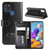 For Galaxy A21s R64 Texture Single Horizontal Flip Protective Case with Holder & Card Slots & Wallet& Photo Frame(Black)