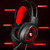 HAMTOD V1000 Dual-3.5mm Plug Interface Gaming Headphone Headset with Mic & LED Light, Cable Length: 2.1m(Red)