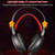 HAMTOD V1000 Dual-3.5mm Plug Interface Gaming Headphone Headset with Mic & LED Light, Cable Length: 2.1m(Red)