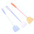 4 PCS Household Plastic Long Handle Fly Swatter Mosquito Swatter, Random Color Delivery