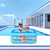 Household Indoor and Outdoor Ice Cream Pattern Children Square Inflatable Swimming Pool, Size:210 x 135 x 55cm, Color:Pink