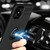 For OPPO A92s Metal Ring Holder 360 Degree Rotating TPU Case(Black+Blue)