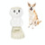Automatic Pet Feeder Cat and Dog Large-capacity Drinking Fountain, Style:Feeder(Brown)