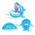PVC Inflatable Childrens Swimming Ring Play Water Toys Inflatable Shark Shade Seat, Size:95 x 78 x 70cm