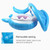 PVC Inflatable Childrens Swimming Ring Play Water Toys Inflatable Shark Shade Seat, Size:95 x 78 x 70cm