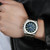 addies MY-052 Business Multifunctional Luminous Watch Silicone Watchstrap Watch for Men(Gold Blue)