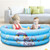 Household Indoor and Outdoor Children Round Three Rings Inflatable Swimming Pool Ball Pool, Size:90 x 30cm(Blue Donut) Household Indoor and Outdoor Children Round Three Rings Inflatable Swimming Pool Ball Pool, Size:90 x 30cm(Blue Donut)