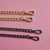 Women Bag PU Leather Chain Long Shoulder Strap Bag Accessories(Cross Pattern Black)