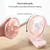 D606 4W USB Rechargeable Portable Four-speed Adjustable Desktop Fan(Pink)
