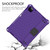 For iPad Pro 11 2020 Honeycomb Design EVA + PC Four Corner Anti Falling Flat Protective Shell With Straps(Purple+Black)