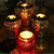 Built-in Wrought Iron Polythermal Anti-hanging Wall Scented Candle Zinc Alloy Smart Cover(Butterfly Love Flower)