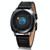 addies MY-1704 Earth Pattern Genuine Leather Strap Watch for Men, Not Support Life Waterproof