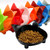 Pet Bowl Non-slip Cute Cat Type Color Cat Bowl Pet Supplies(White)