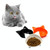 Pet Bowl Non-slip Cute Cat Type Color Cat Bowl Pet Supplies(Orange)