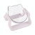 Transparent Water Cat Bowl Holder Dog Food Basin Oblique Mouth Adjustable Pet Bowl(White)