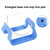 Transparent Water Cat Bowl Holder Dog Food Basin Oblique Mouth Adjustable Pet Bowl(White)