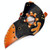 HG65007 Halloween Dress Up Props Two-color Rivets Stitching Beak Shape Mask