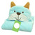 Baby Animal Shape Hooded Cape Bath Towel, Size:10075cm(Yellow-Eared Blue Bear)