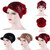 2 PCS Women Breathable Wild Empty Top Hat Sequined Turban Hat, Size:One Size(Black)
