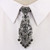 Unisex Metal Diamond Small Bow Tie Clothes Neckband Accessories(Black Diamond on Black)