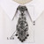 Unisex Metal Diamond Small Bow Tie Clothes Neckband Accessories(White Diamond on White)