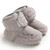Newborn Baby 0-1 Years Old in Autumn and Winter Keep Warm Soft Bottom Toddler Shoes, Size:Inner Length 13cm(Gray)