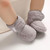 Newborn Baby 0-1 Years Old in Autumn and Winter Keep Warm Soft Bottom Toddler Shoes, Size:Inner Length 13cm(Gray)