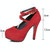 Women Shoes Round Toe Stiletto High Heels, Size:37(Black)