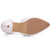 Women Shoes Lace Pearl Princess Pointed Shoes, Size:40(White 5.5 cm)
