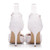 Women Shoes Lace Pearl Princess Pointed Shoes, Size:40(White 5.5 cm)