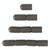 10PCS Gray Silicone Drum Stick Cover, Size:1.70.590.87cm