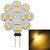 G4 12 LEDs SMD 5730 240LM 2800-3200K Plum Flower Shape Stepless Dimming Energy Saving Light Pin Base Lamp Bulb, DC 12V (Warm White)