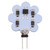 G4 12 LEDs SMD 5730 240LM 2800-3200K Plum Flower Shape Stepless Dimming Energy Saving Light Pin Base Lamp Bulb, DC 12V (Warm White)