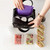 Multifunctional Portable Insulated Lunch Box Bag(Lunch White Stripes) Multifunctional Portable Insulated Lunch Box Bag(Lunch White Stripes)